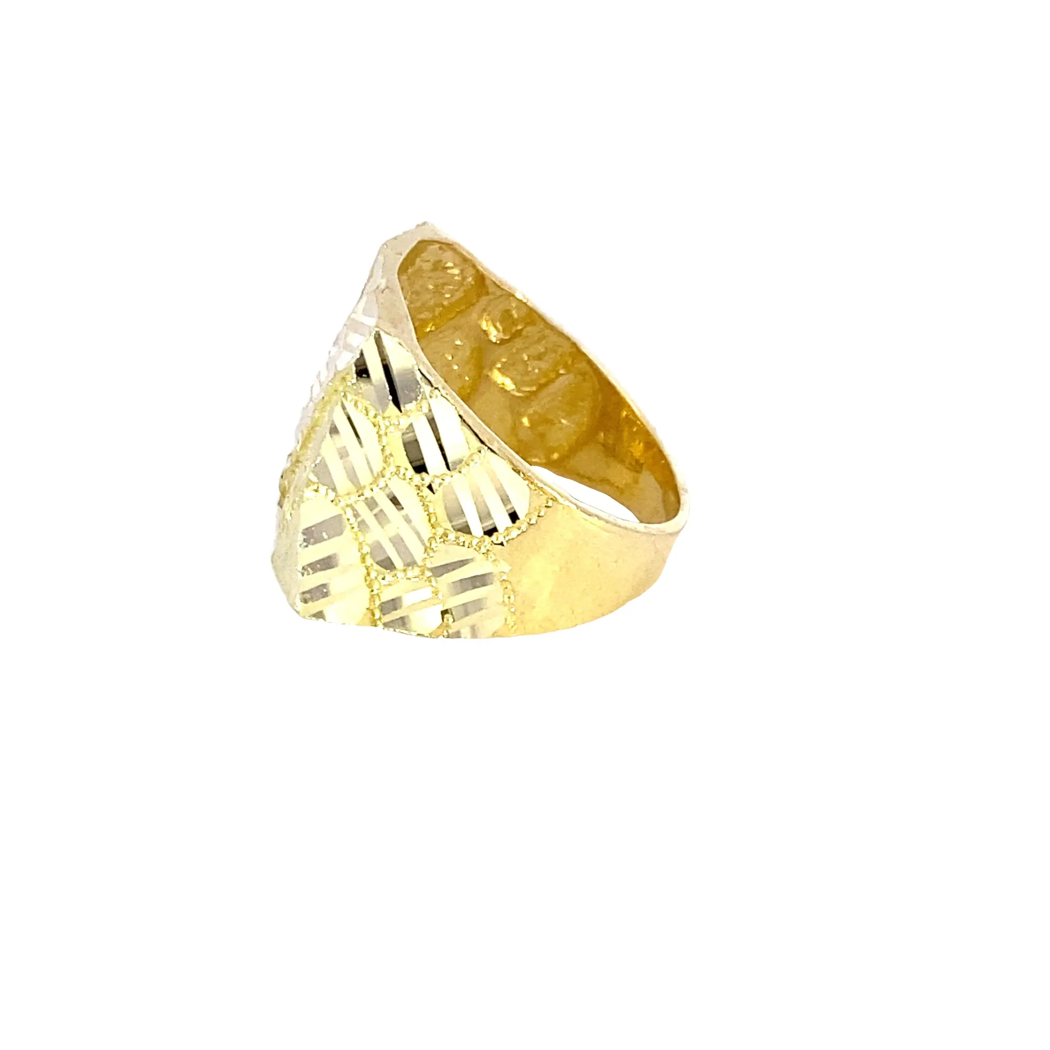 10K Gold Big nugget Ring 8 Grams