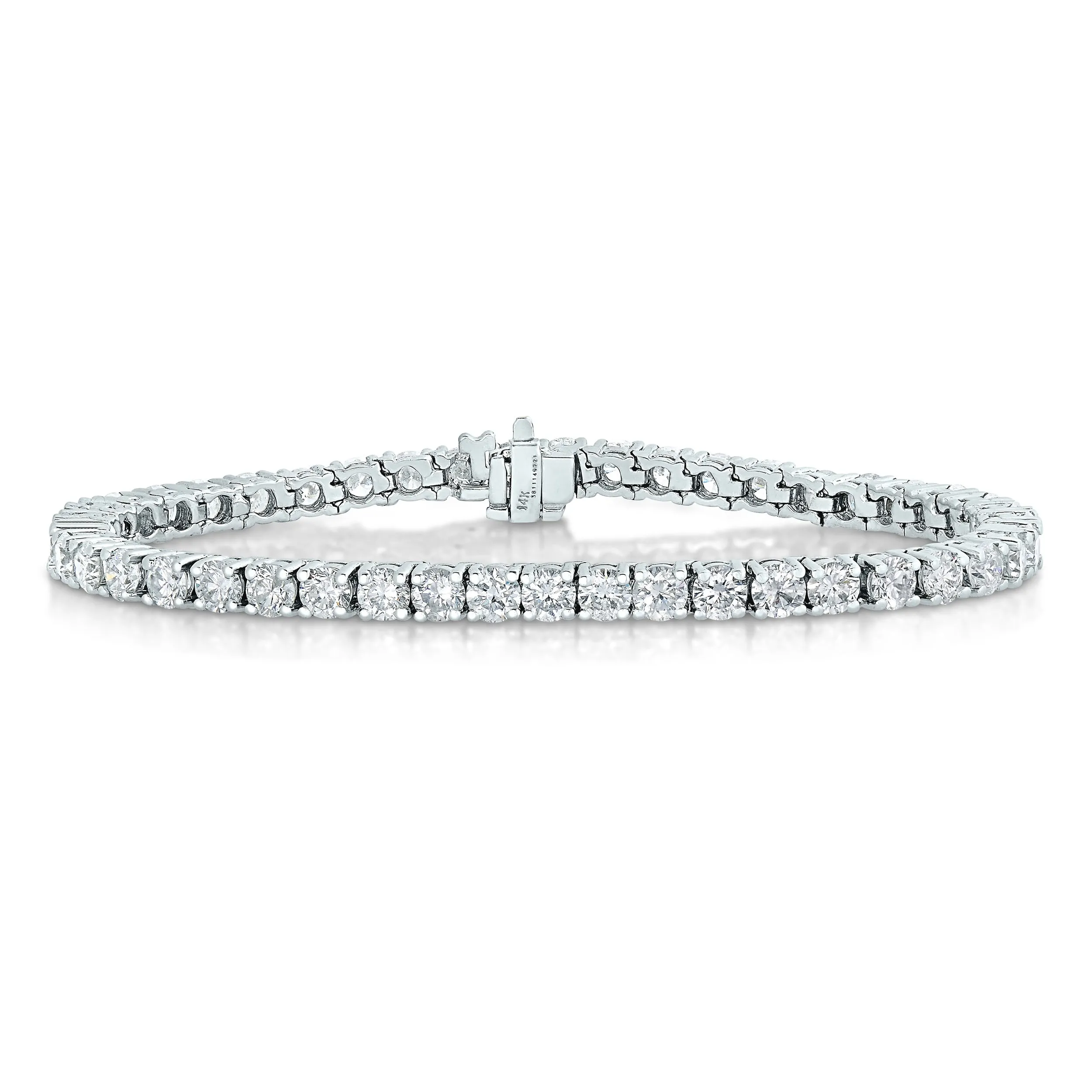 5 cttw Diamond Classic Round Tennis Bracelets in 14K White Gold