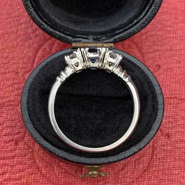 Antique Three Stone Sapphire Ring