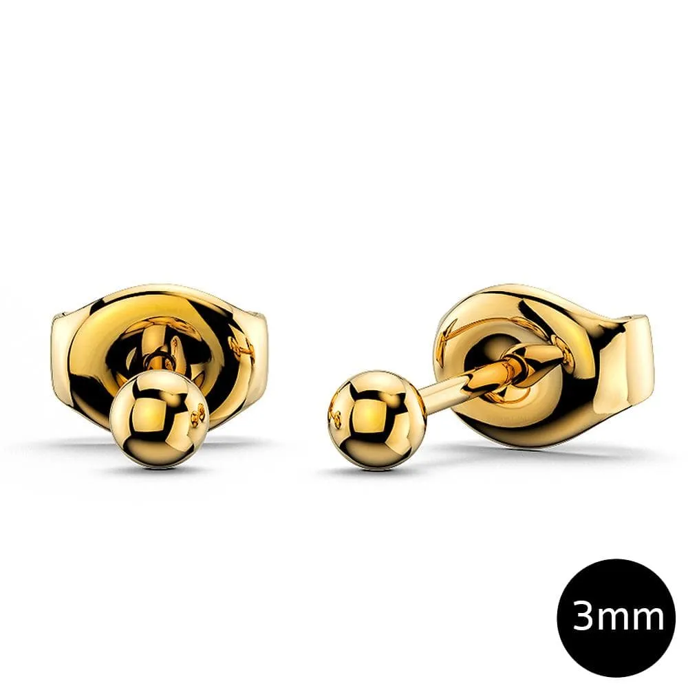 Ball Stud Earrings 3mm