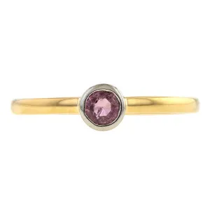 Bezel Set Pink Sapphire Ring, 0.30ct., Heirloom by Doyle & Doyle