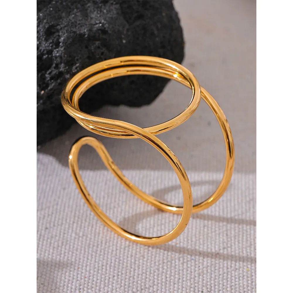 Big Cuff  Bangle Bracelet