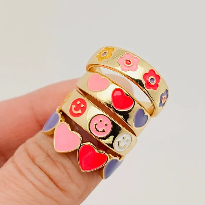 Birdie & Fern Happy Days Adjustable Rings