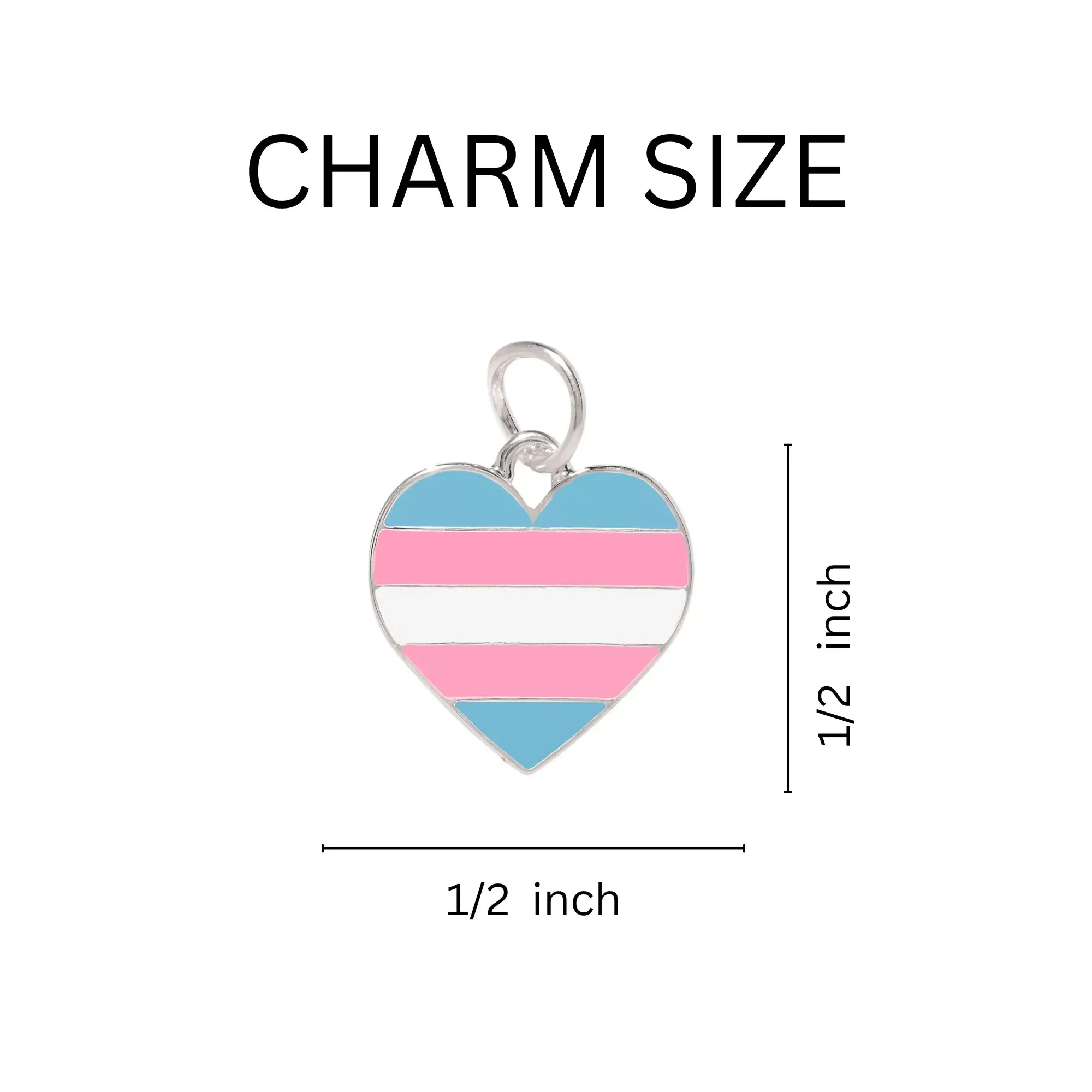 Black Cord Heart Transgender LGBTQ Necklaces