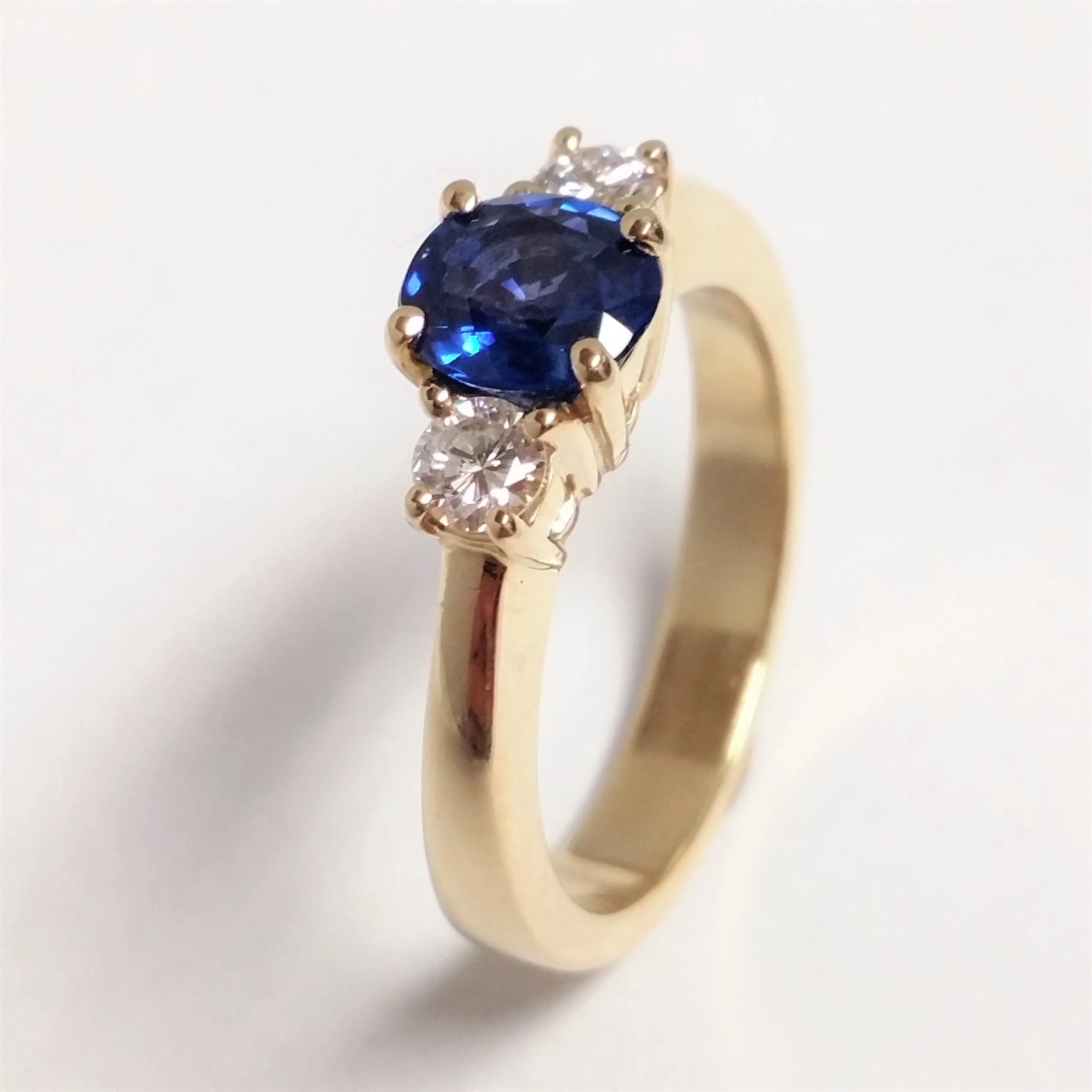 Bostonian Sapphire and Diamond Ring