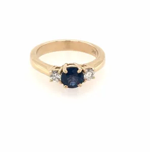 Bostonian Sapphire and Diamond Ring