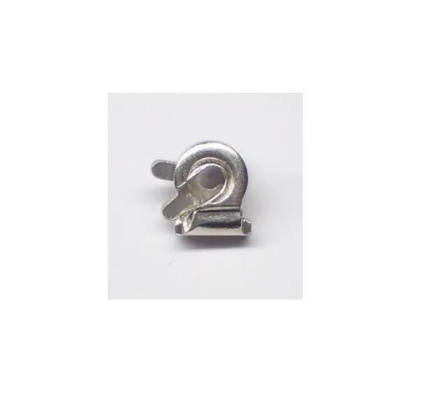 Brooch Components - Roller Catch with Base - Nickel Silver (4mm)