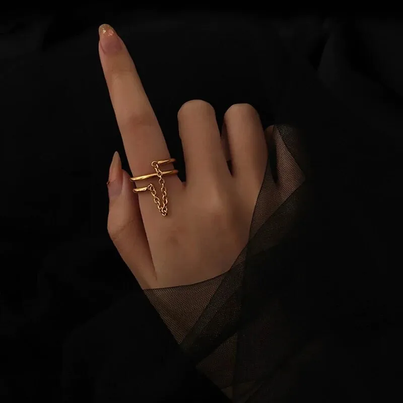 Chain Layer 18k Ring