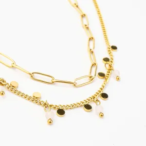 CHARMING LAYERED NECKLACE GOLD