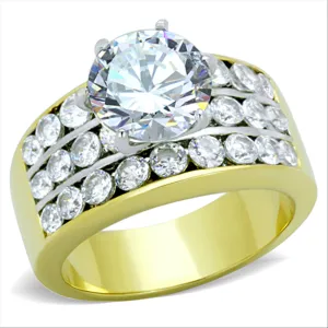 CJG2119 Stainless Steel AAA Grade CZ Ring