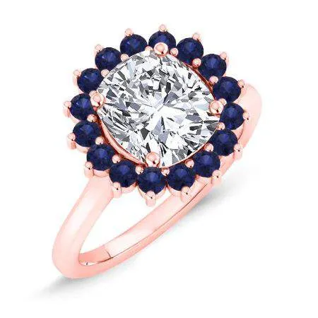 Dicentra - GIA Natural Cushion Diamond Engagement Ring