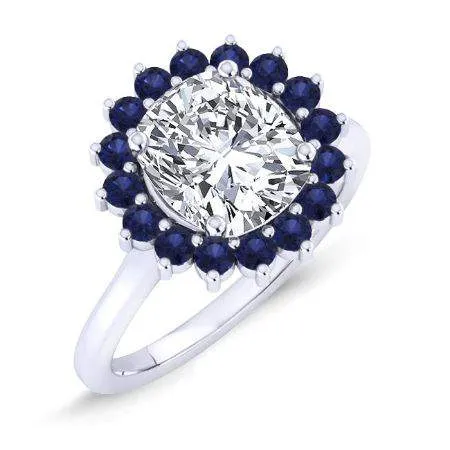 Dicentra - GIA Natural Cushion Diamond Engagement Ring