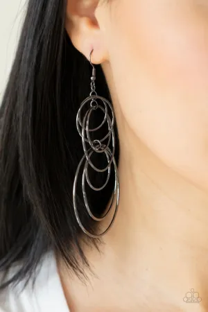 Earrings I Feel Dizzy - Black E2200