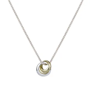 Eclipse Recycled Silver & Solid Gold Necklace