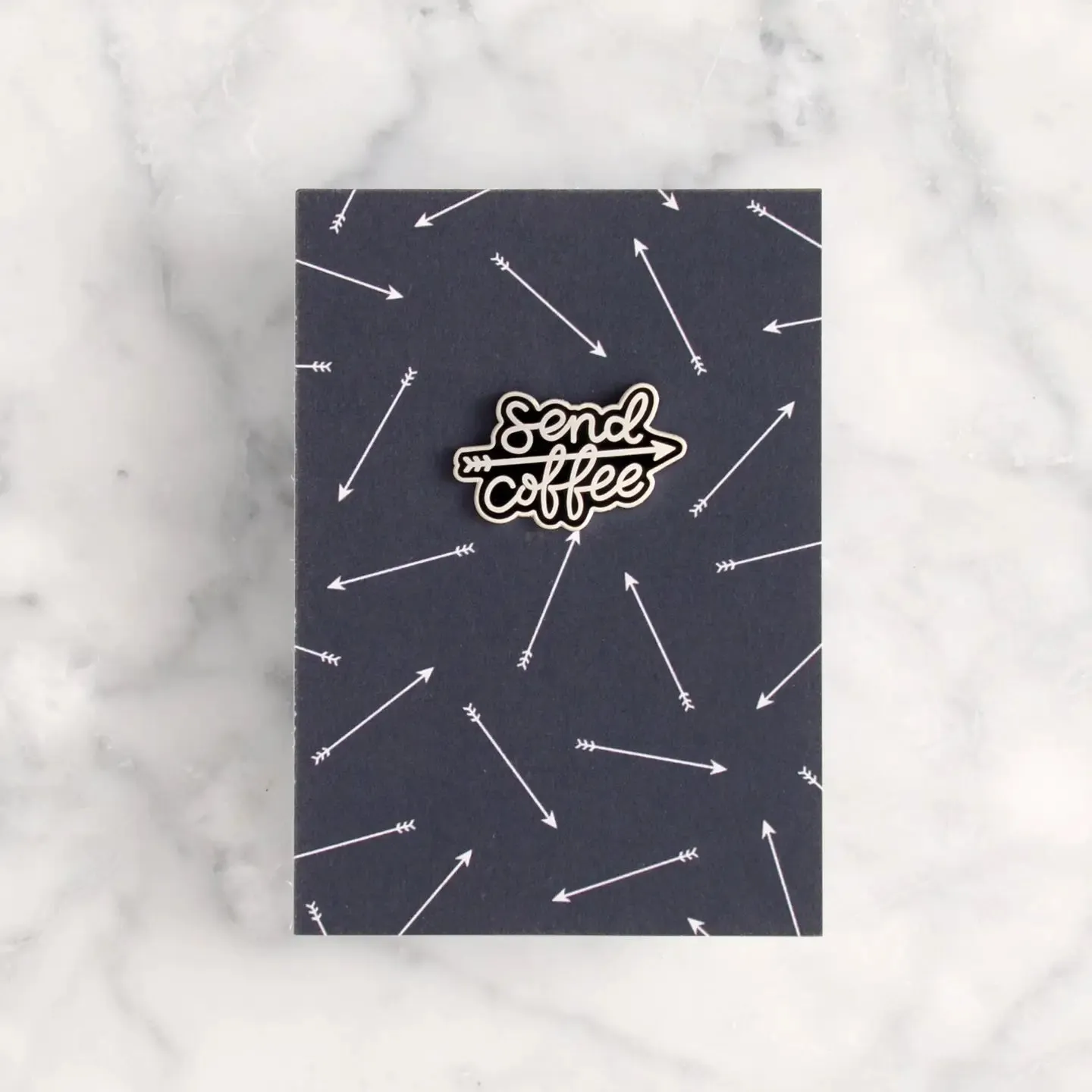 Enamel Pin - Send Coffee