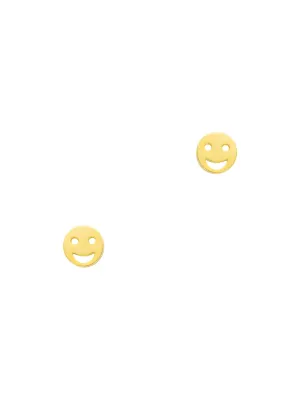 Gold Smiley Face Posts