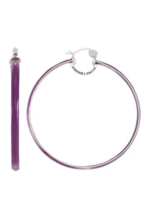 Grape Explosion Enamel Hoops - Extra Large