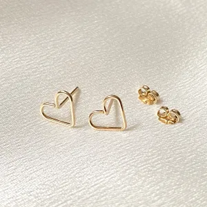 Heart Stud Earrings