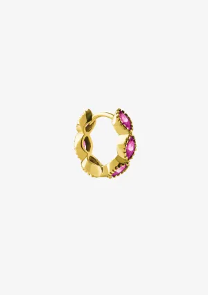 Indiga Ruby Piercing Gold