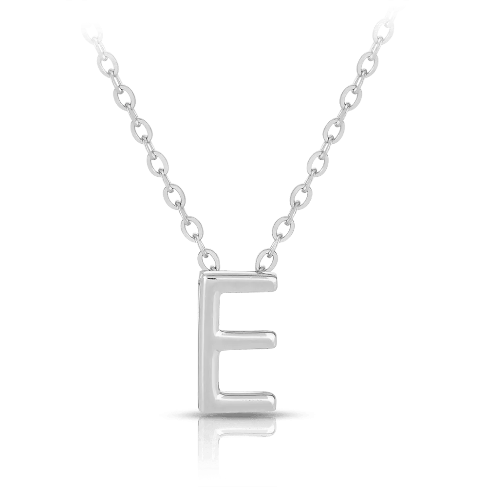 Initial Slider Necklace in Sterling Silver