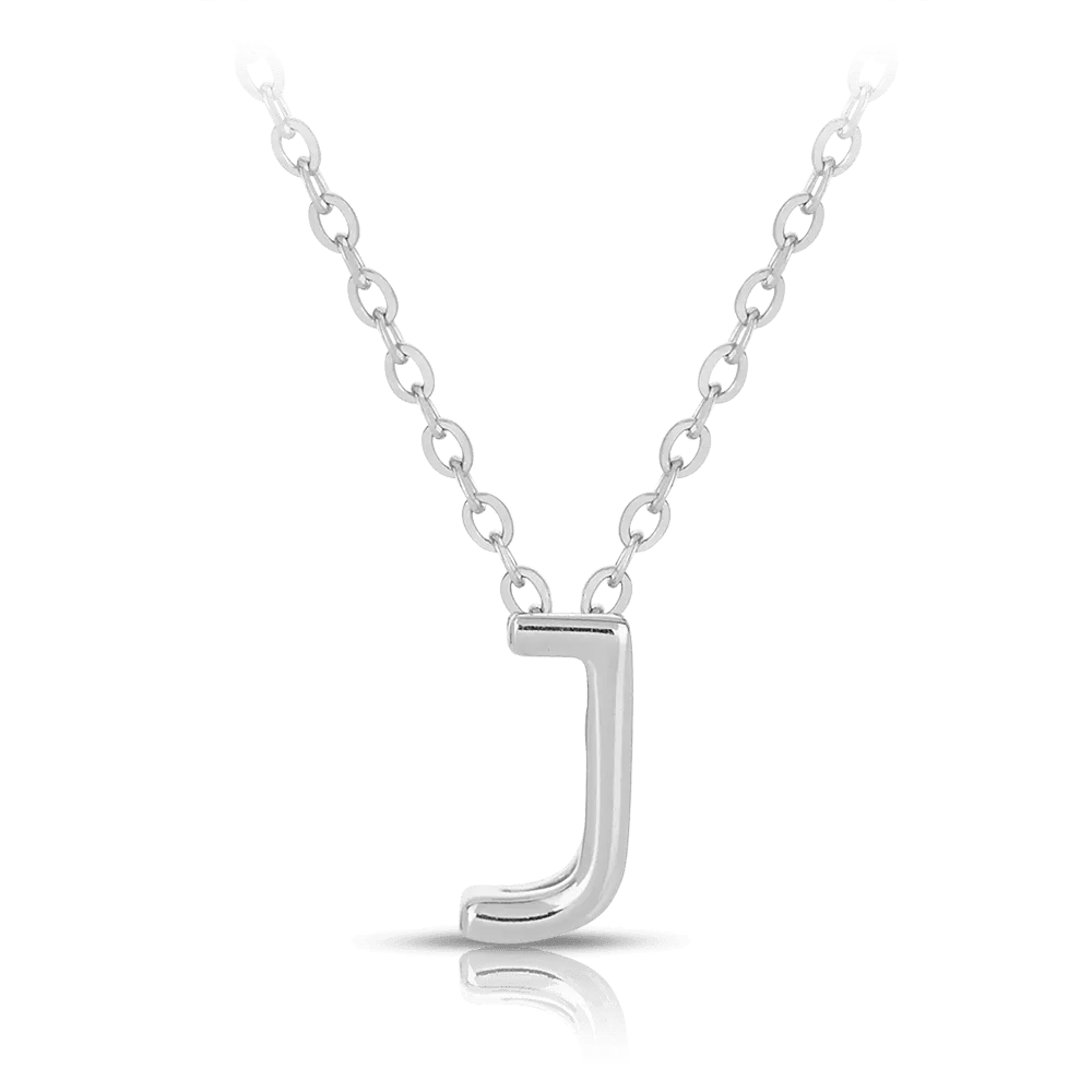 Initial Slider Necklace in Sterling Silver