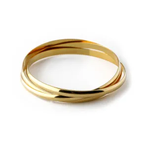 Interlocking Bangles - Gold