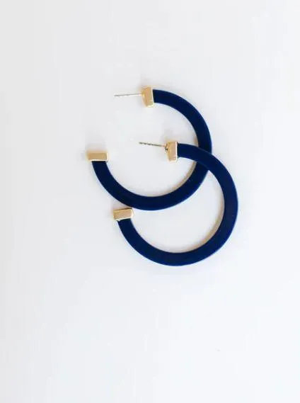 Large Navy Acrylic Hoop