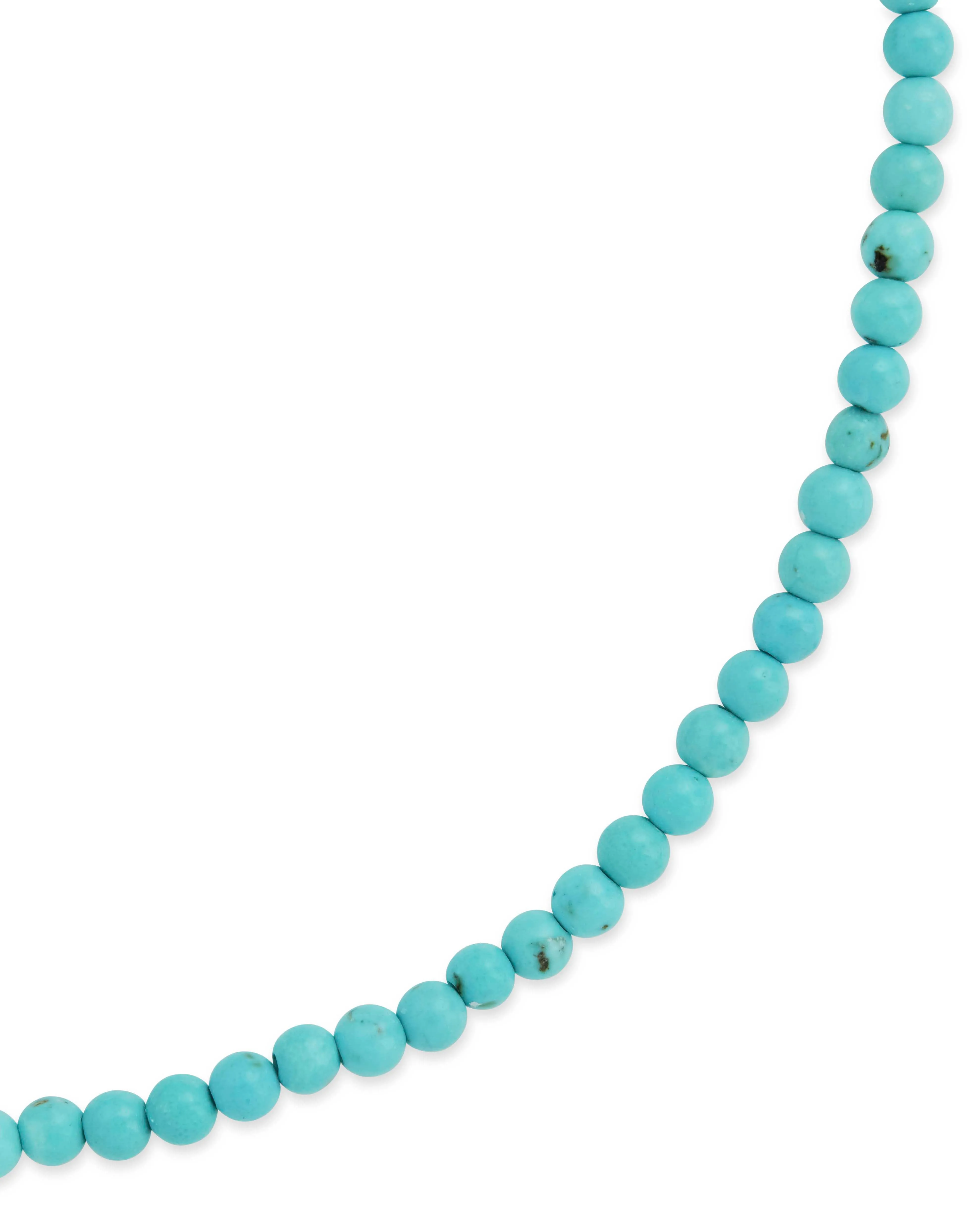 Light Turquoise Beaded Stretch Bracelet