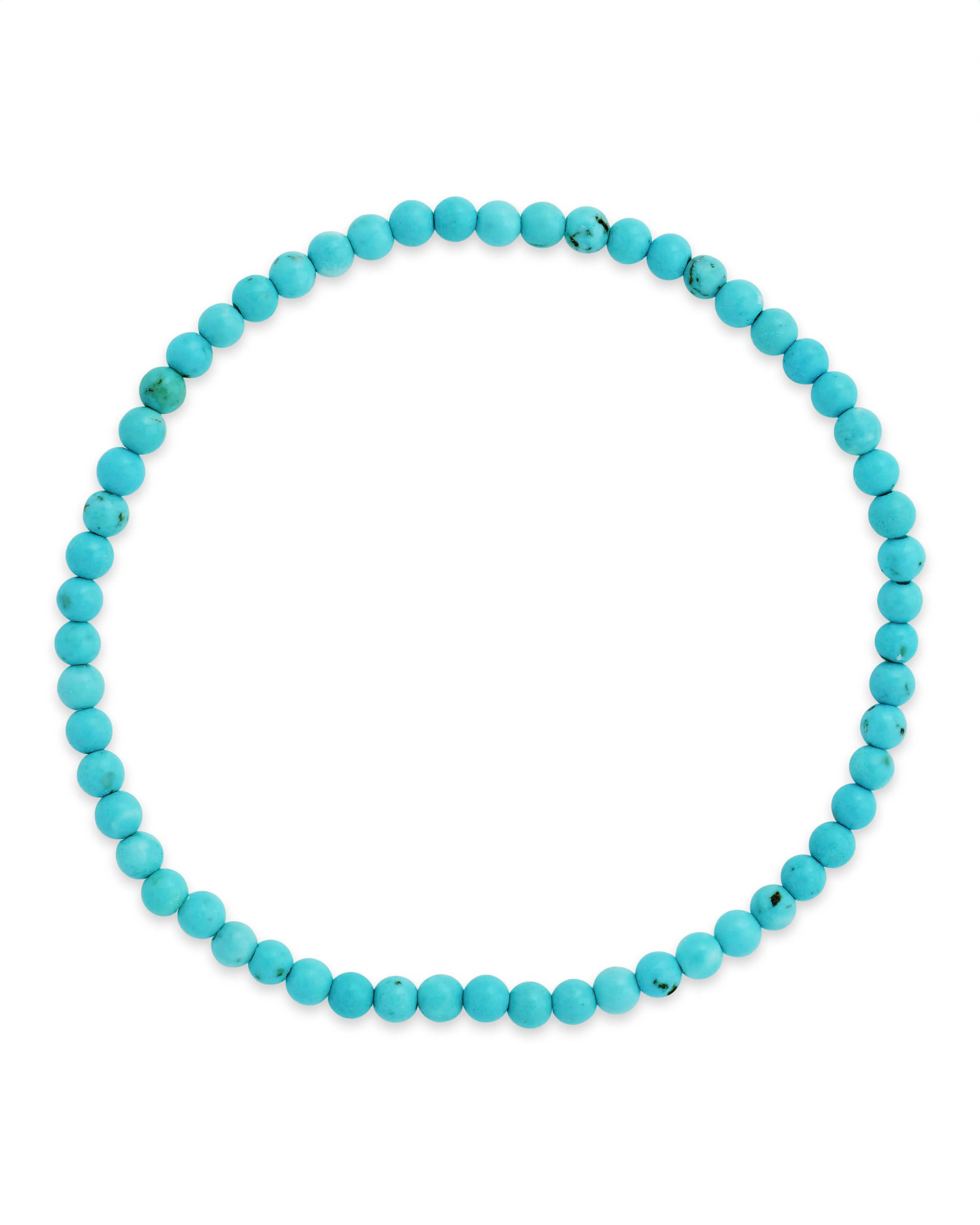 Light Turquoise Beaded Stretch Bracelet