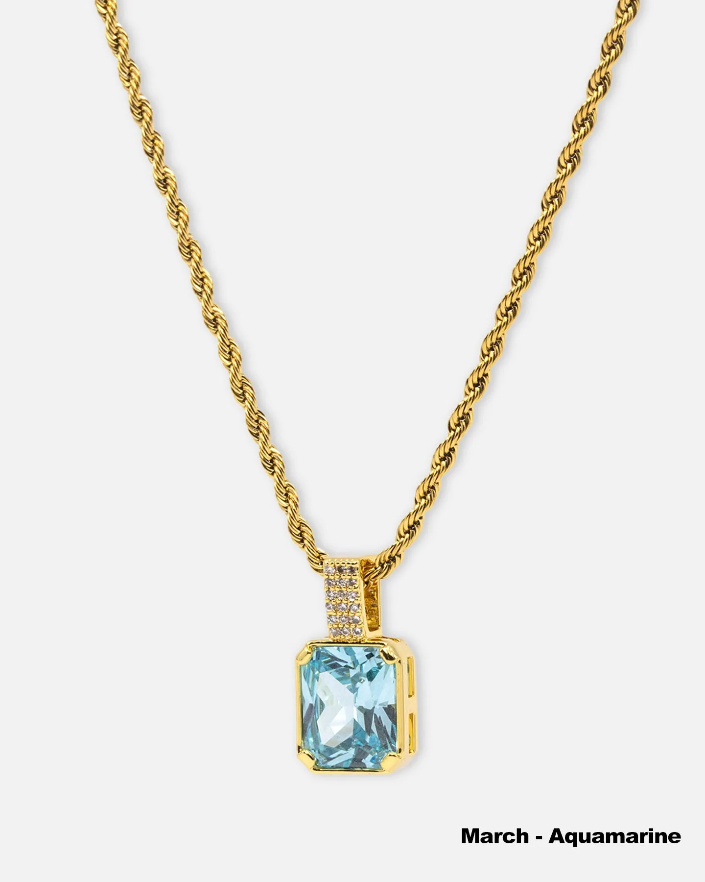 NXS Birthstone Pendant Iced Multi