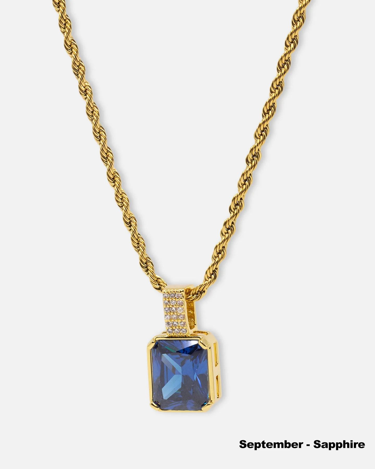 NXS Birthstone Pendant Iced Multi