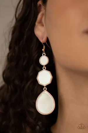 Paparazzi Earring ~ Progressively Posh - Rose Gold