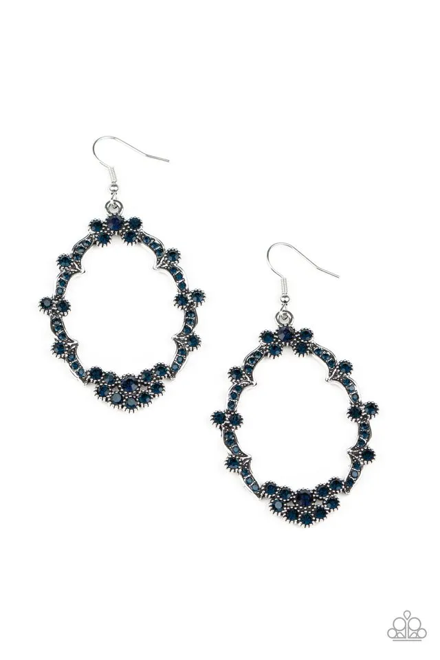 Paparazzi Earring ~ Sparkly Status - Blue