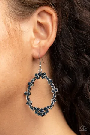 Paparazzi Earring ~ Sparkly Status - Blue