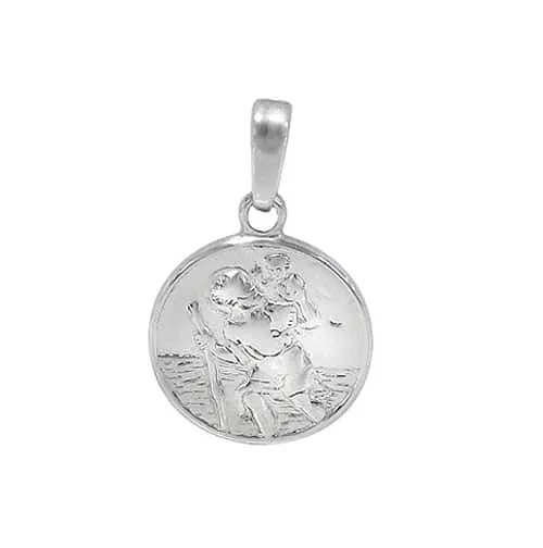 Real silver saint Christopher pendant