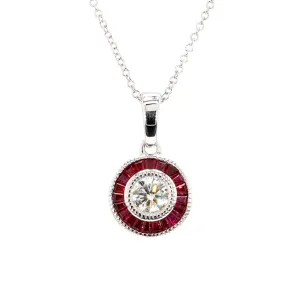 Ruby and Diamond Pendant