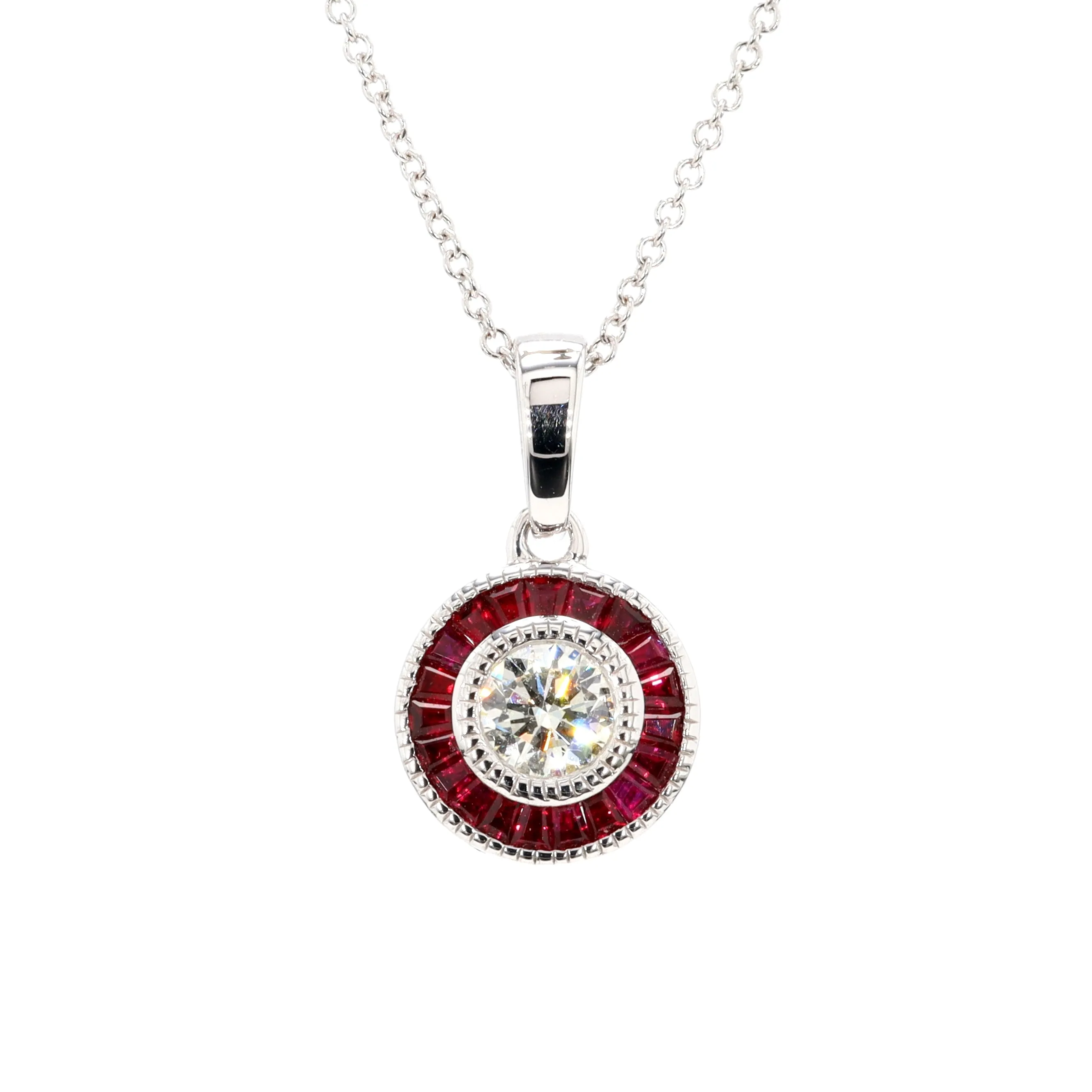 Ruby and Diamond Pendant