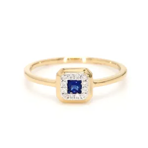 Sapphire and Diamond Ring