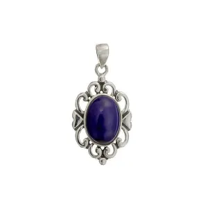 Silver Lapis Lazuli Pendant