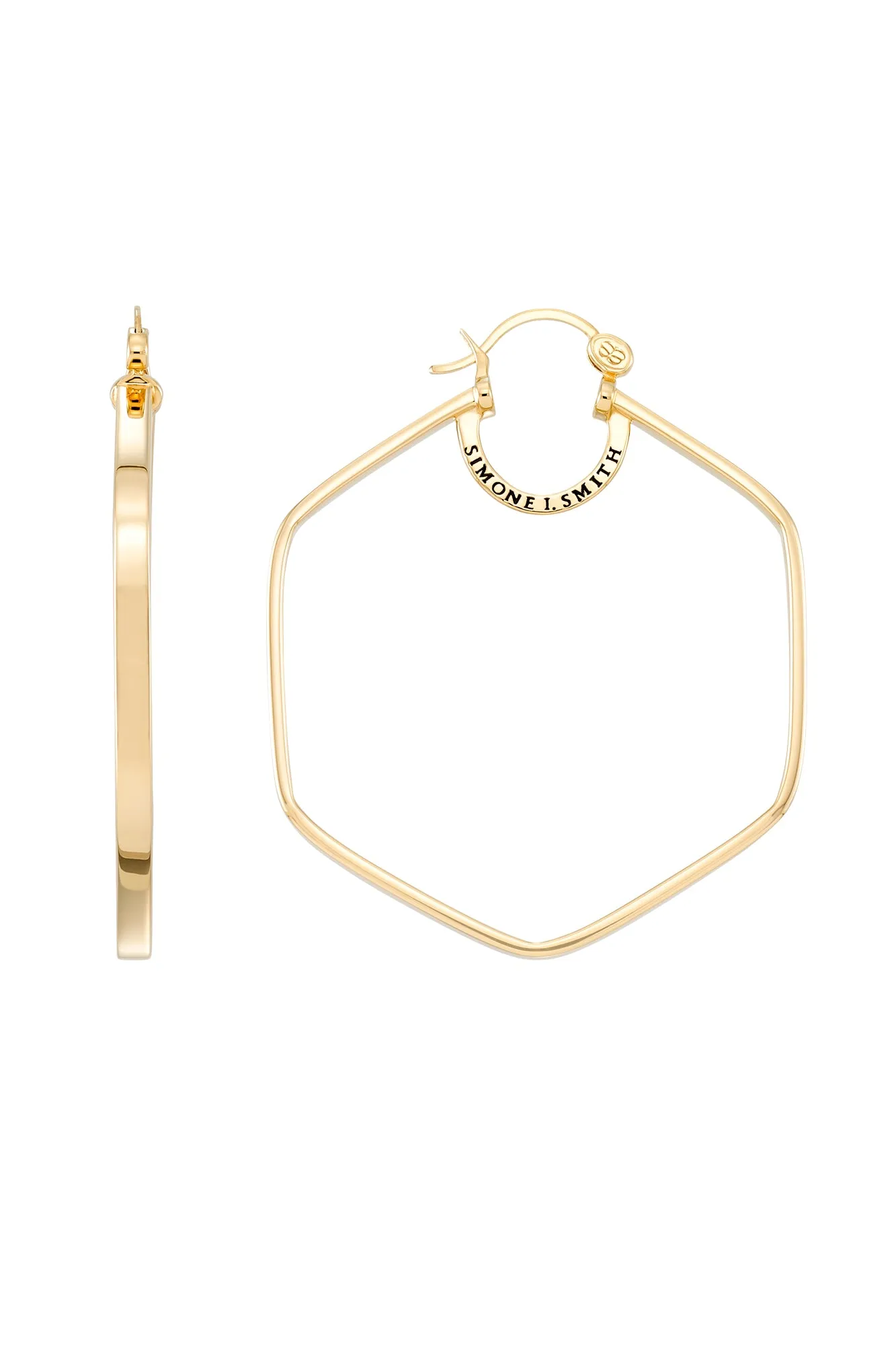 Simone I. Smith Honeycomb Hoops - Large