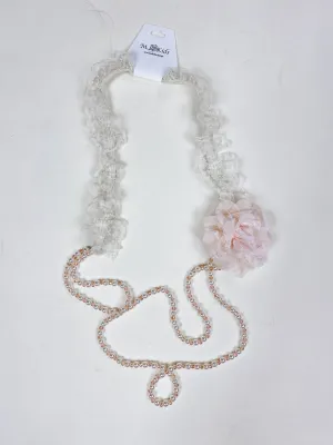 Stand Out Peach Flower Necklace