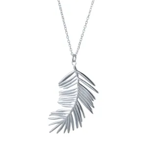 Sterling Silver Fern Leaf Necklace