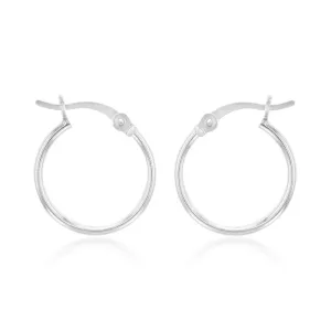 Sterling Silver Palin 15mm Hoop Earrings