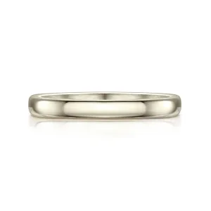 Traditional 2.5mm Wedding Ring in 18ct White Gold